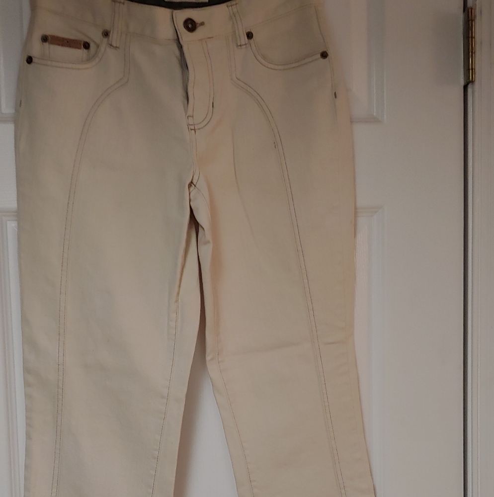 Tommy Authentic cream colored jeans. Sz 3